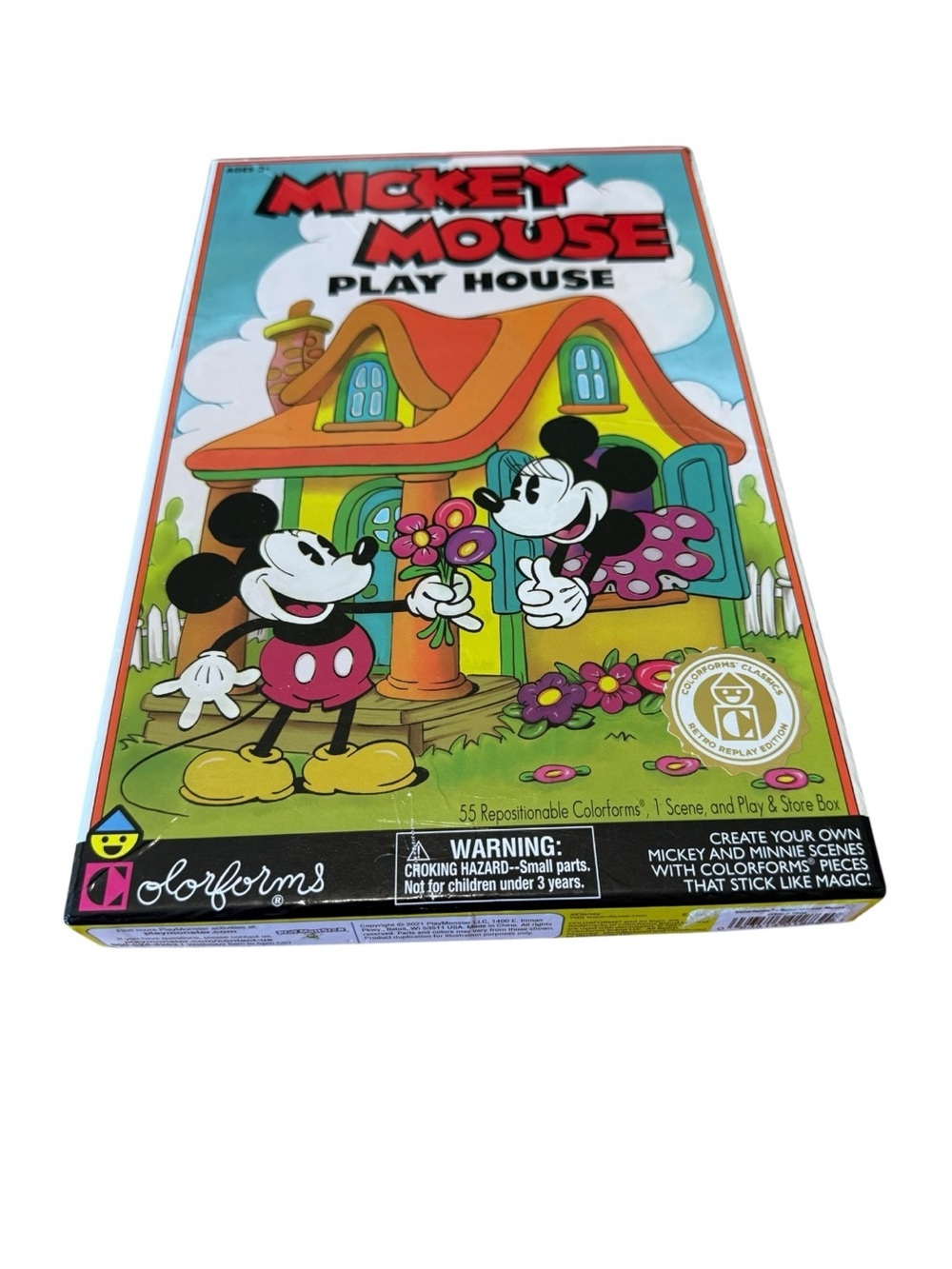 Vintage Colorforms Disney Mickey Mouse Play House Minnie Flower 37 Colorforms